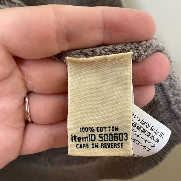 LL Bean Ribbed Cardigan Sweater 100% Cotton - Picture 7 of 8